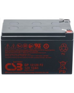 Аккумулятор для ИБП CSB GP12120 F2 (12В/12 А·ч) Csb battery