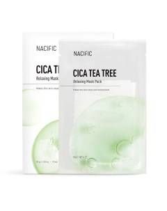 Маска тканевая успокаивающая с центеллой азиатской и чайным деревом Cica Tea Tree Relaxing Mask Pack Nacific