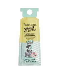 Зеленая «контроль себума» маска-пленка SHIMMER PEEL OFF MASK SEBUM CONTROL Petite maison