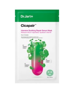 Успокаивающая маска-сыворотка антистресс Cicapair Intensive Soothing Repair Serum Mask Dr.jart+