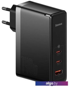 Сетевое зарядное GaN5 Pro Fast Charger 2C+U 140W EU (черный) Baseus