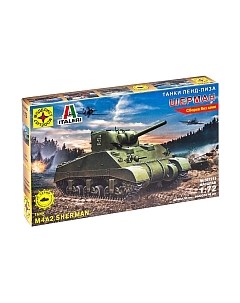 Сборная модель Танки Ленд-лиза. Танк Шерман 1:72 / 307215 Моделист