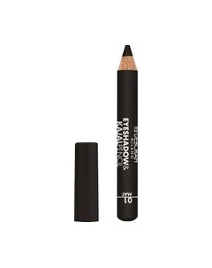 Тени для век Eyeshadow&Kajal Pencil тон 01 матовый черный Deborah milano