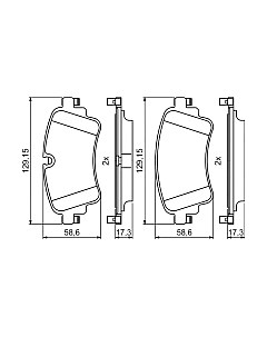 Тормозные колодки Bosch