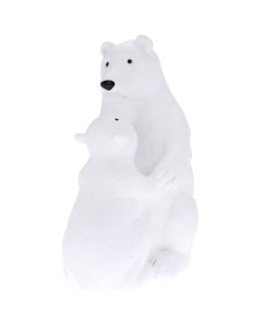 Сувенир новогодний Polar Bear Family полистоун 36 см APF649520 No brand