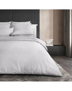 Антибактериальный комплект постельного белья Antibacterial Bed Linen Set, семейный. Цвет: «Благородное серебро» (серый) Soft silver