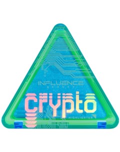 Хайлайтер "CRYPTO" с сияющими розовыми частицами Influence beauty