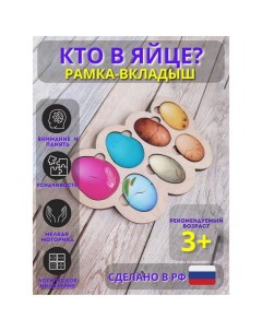 Рамка-вкладыш «Кто в яйце?» Toysib