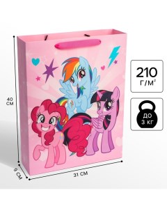 Пакет подарочный, 31х40х9 см, упаковка, My Little Pony Hasbro