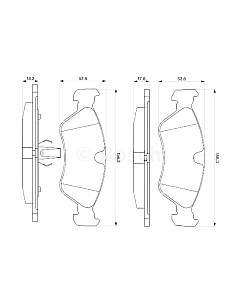 Тормозные колодки Bosch