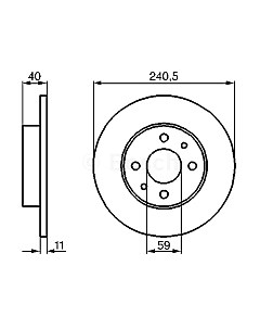 Тормозной диск 0986478342 Bosch