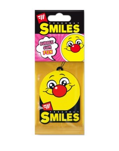 Ароматизатор бумажный SMILES BUBBLE GUM Fresh way