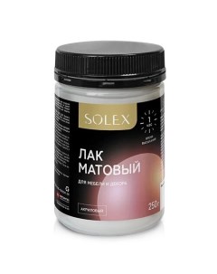 Лак матовый для мебели 0,25кг Solex