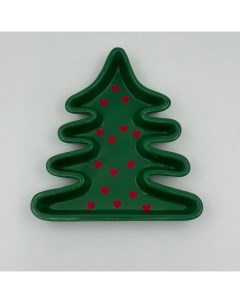 Блюдо Christmas Tree 19х17см доломит MUCT-094 Калядны час