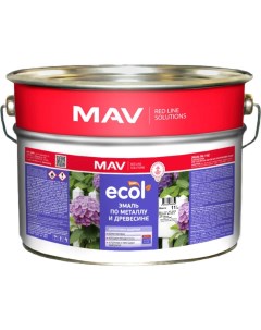 Эмаль Ecol ПФ-115 11 кг (оранжевый) Mav