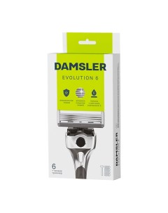 Бритва мужская станок для бритья, 6 лезвий Evolution 4.0 Damsler