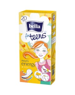 Прокладки ежедневные ультратонкие for teens energy deo 20.0 Bella