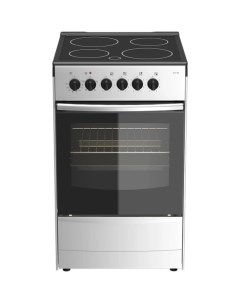 Плита Darina 1B EC341 606 S, электрическая, 4 конфорки, 50 л, электрическая духовка, серая