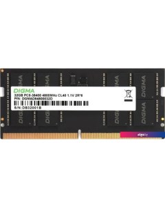 Оперативная память 32ГБ DDR5 SODIMM 4800 МГц DGMAS54800032D Digma