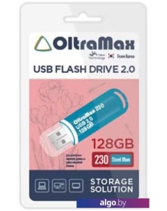 USB Flash 230 128GB (бирюзовый) Oltramax