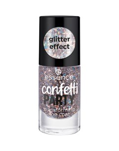 Топовое покрытие для ногтей Confetti Party Transforming Top Coat Essence