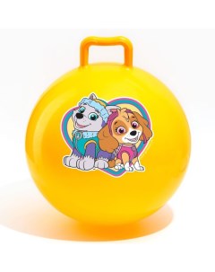 Мяч прыгун обычный с ручками d=45 см, вес 350 г, цвета МИКС Paw patrol