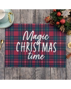 Новогодняя салфетка на стол Magic Christmas, 40х29 см, 420г/м? Доляна