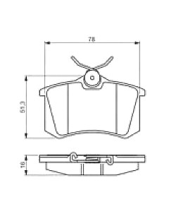 Тормозные колодки Bosch