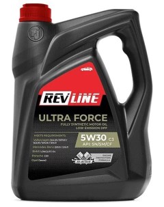 Моторное масло Ultra Force C3 5W30/RUFC35305 (5л) Revline