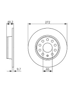 Тормозной диск 0986479677 Bosch