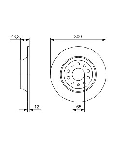 Тормозной диск 0986479A84 Bosch