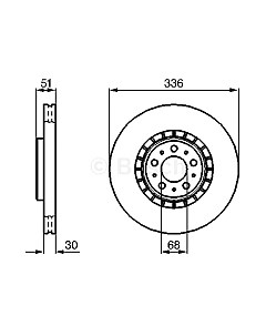 Тормозной диск 0986479202 Bosch