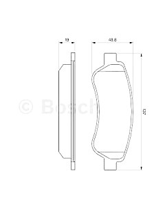 Тормозные колодки 0986494110 Bosch