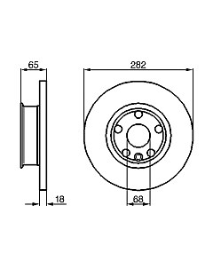 Тормозной диск 0986478613 Bosch