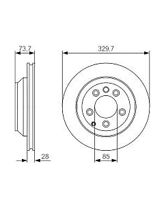 Тормозной диск 0986479S20 Bosch