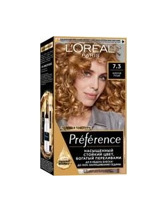 Гель-краска для волос Preference 7.3 Марсель золотой русый L'oreal paris