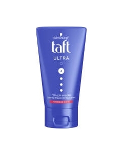 Гель для укладки волос Ultra сверхсильная фиксация Taft