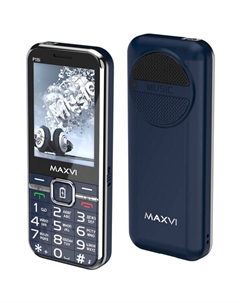 Мобильный телефон Maxvi P18i +ЗУ WC-114 (синий)