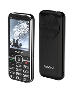 Мобильный телефон Maxvi P18i +ЗУ WC-114 (черный)