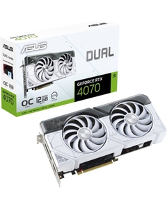 Видеокарта Dual GeForce RTX 4070 White OC Edition 12GB GDDR6X DUAL-RTX4070-O12G-WHITE Asus