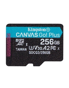 Карта памяти Canvas Go! Plus microSDXC 256GB (SDCG3/256GBSP) Kingston