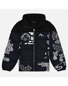 Мужской пуховик Heritage Logos Embroidery All Over Print Down Evisu