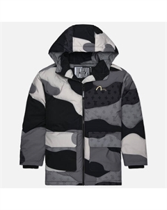 Мужской пуховик kuro Quilted Camo Shell Print Monogram Down Evisu