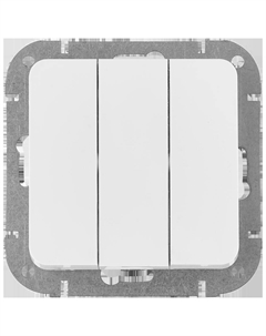 Выключатель Astrum 3-кл. (без рамки) белый С05 10-3505 Energy