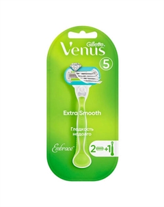 Станок для бритья VENUS EMBRACE с 2 сменными кассетами Gillette