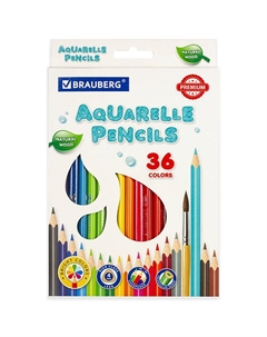 Карандаши цветные акварельные PREMIUM AQUARELLE Brauberg