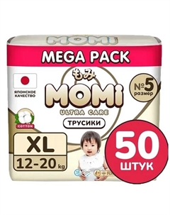 Подгузники-трусики "Ultra Care" размер XL 12-20 кг mega pack упаковка 50.0 Momi