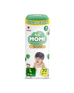 Подгузники-трусики "Comfort Care" размер L 9-14 кг giga pack упаковка 70.0 Momi