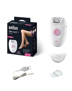 BRAUN Braun эпилятор Silk-epil 1 SE1370 , с насадкой для чувствительных зон