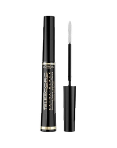 Тушь для ресниц для удлинения и разделения, экстрачерная Telescopic Extra-Black Mascara L'oreal paris